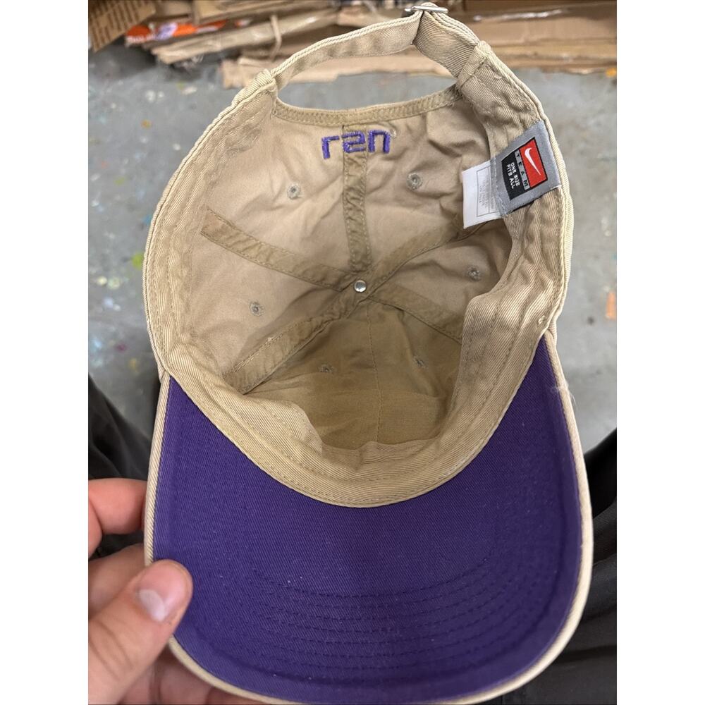 Nike LSU Tiger Eye Cap Tan Adjustable Fit Excellent Condition